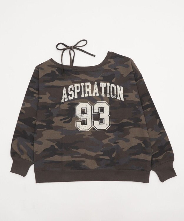 WEGO 【25年秋冬新作】2WAYグラフィックワンショルBIGスウェット 柄3