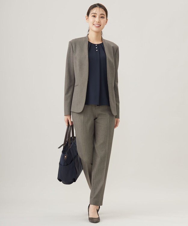 J.PRESS LADIES 【WEB限定カラーあり・A4サイズ収納可・撥水】 ナイロン トート バッグ ネイビー系