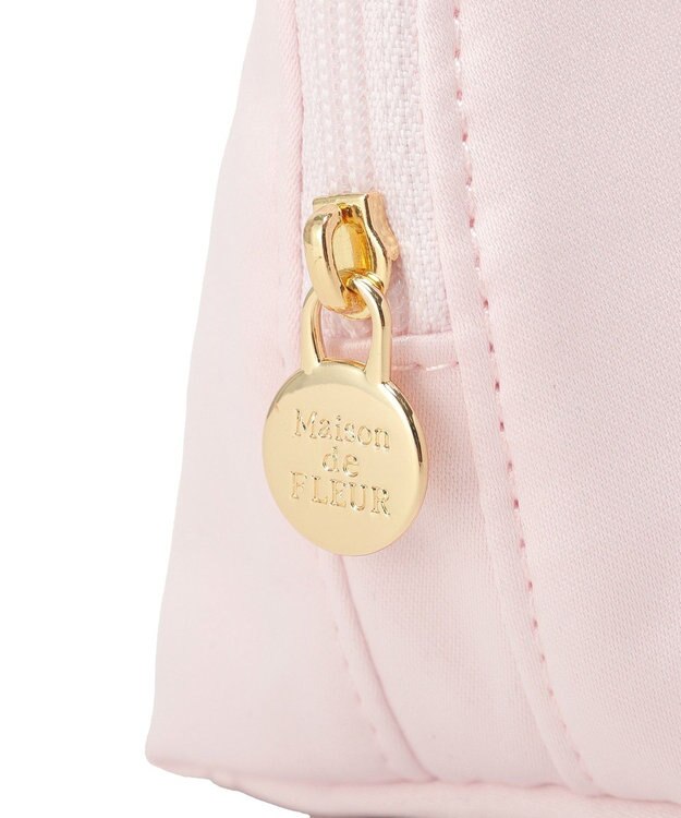 Maison de FLEUR 《セット商品》ダブルリボンギャザートート・ポーチ Light Pink