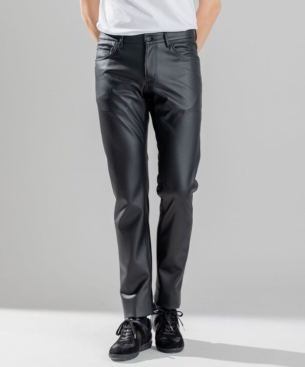 JOSEPH HOMME 【感動的な滑らかさと弾力】シンセティックレザー / CIGAR 5P ブラック系