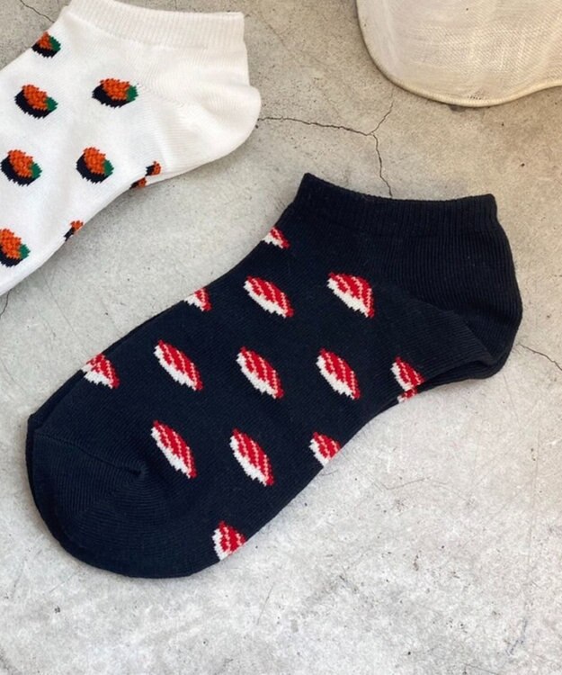 WEGO スシショートソックス ブラック