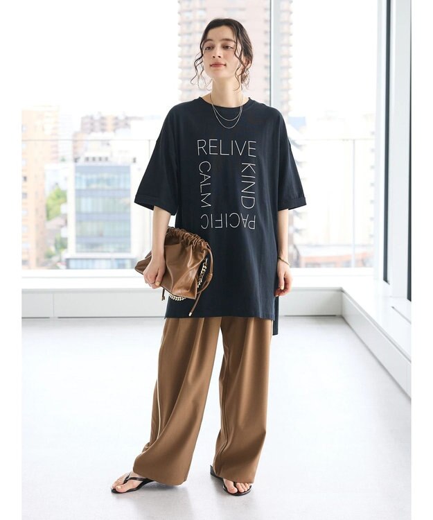 CRAFT STANDARD BOUTIQUE サイド配色パイピングパンツ Mocha