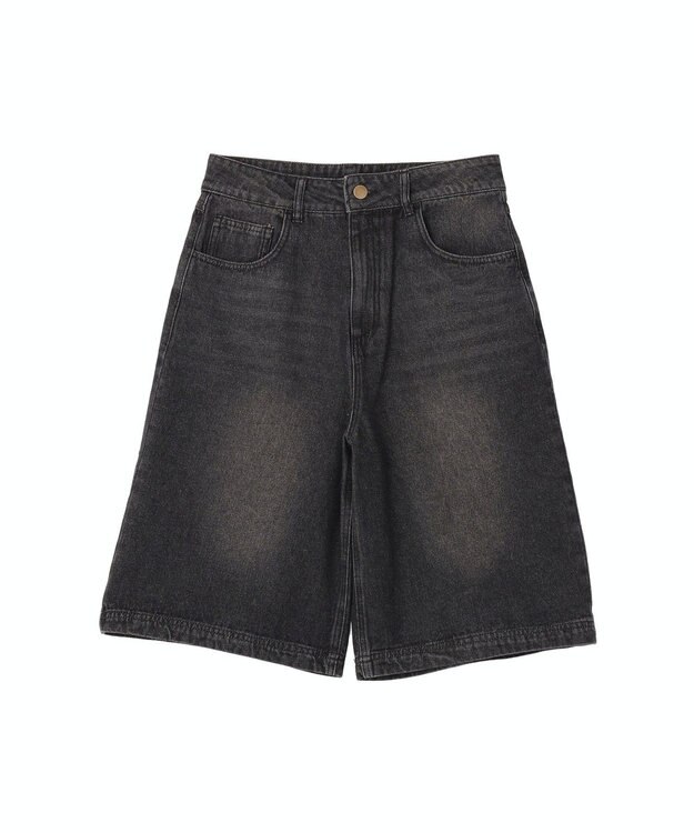 CRAFT STANDARD BOUTIQUE デニムバギーショーツ Black