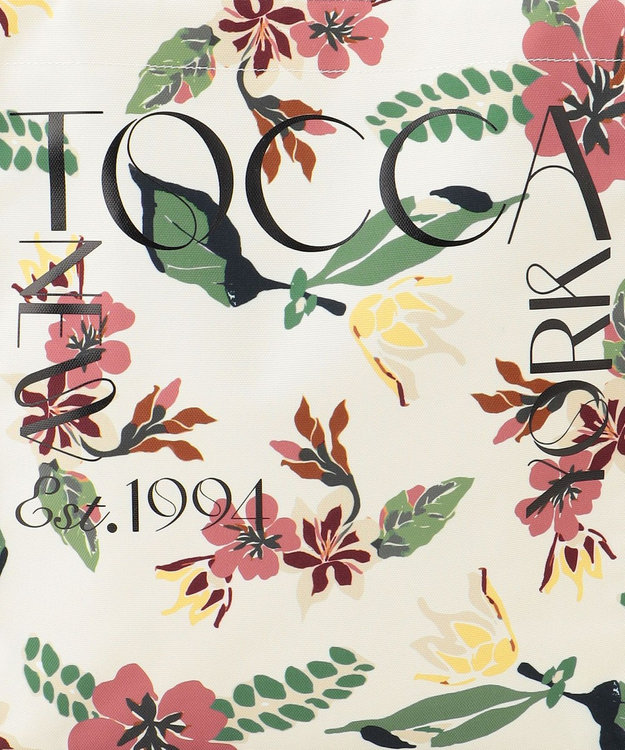 TOCCA 【A4サイズ対応・撥水】EXOTIC FLORAL TOTE トートバッグ オフ（花柄）系