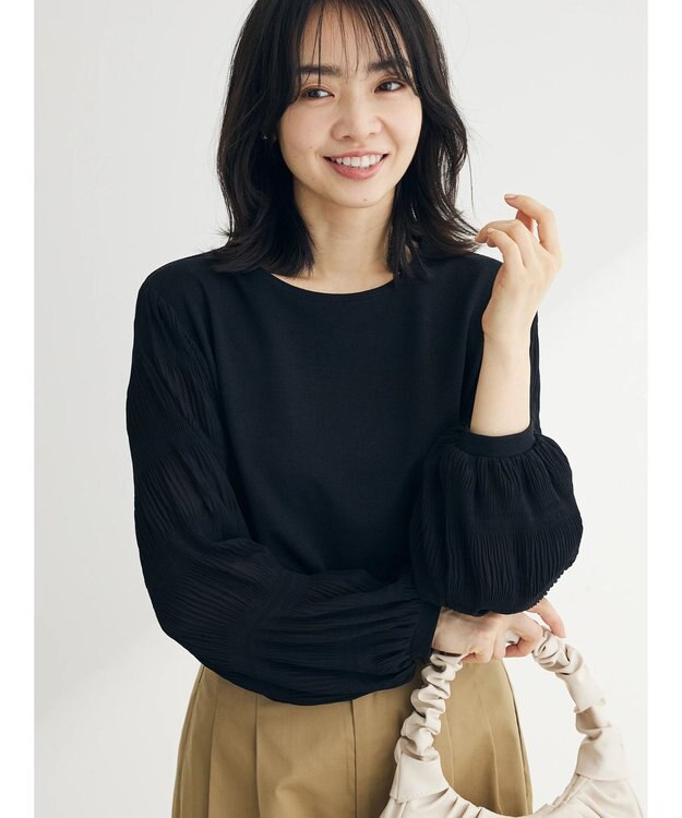 Green Parks マジョリカスリーブカットプルオーバー Black