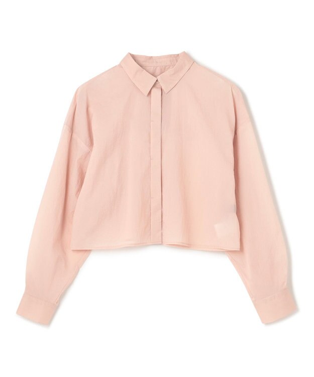 uncrave 【撥水・洗濯機洗い可】シアープルーフナイロン シャツブラウス（uncrave STANDARD） ピンク