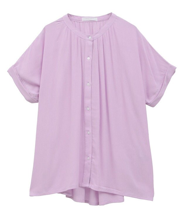 Green Parks Ｉ　レーヨンクレープブラウス Black