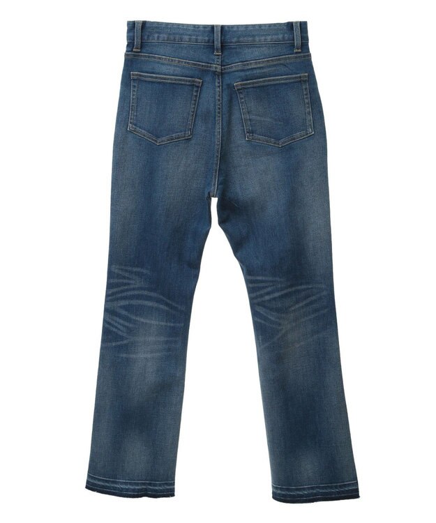 YECCA VECCA カットオフスリムストレートデニムパンツ Indigo