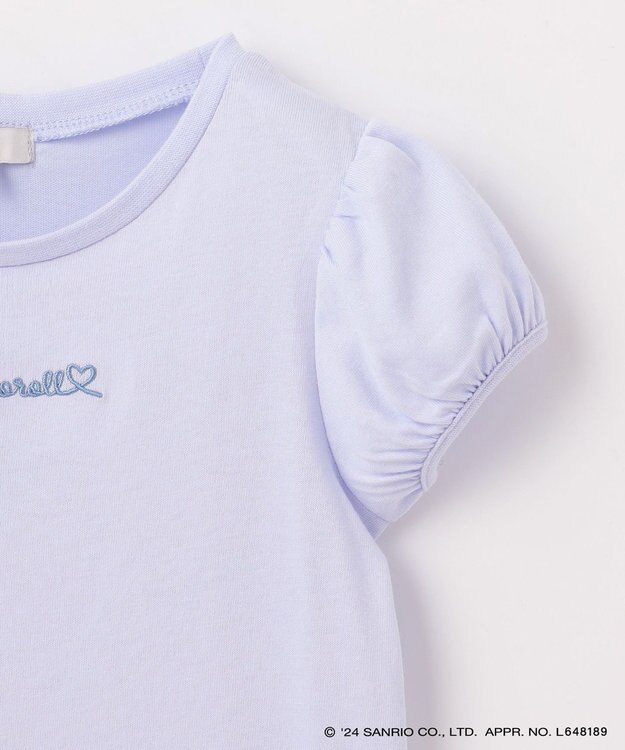 ANY KIDS 【サンリオキャラクターズ×any FAM】ポシェットTシャツ サックスブルー×シナモロール