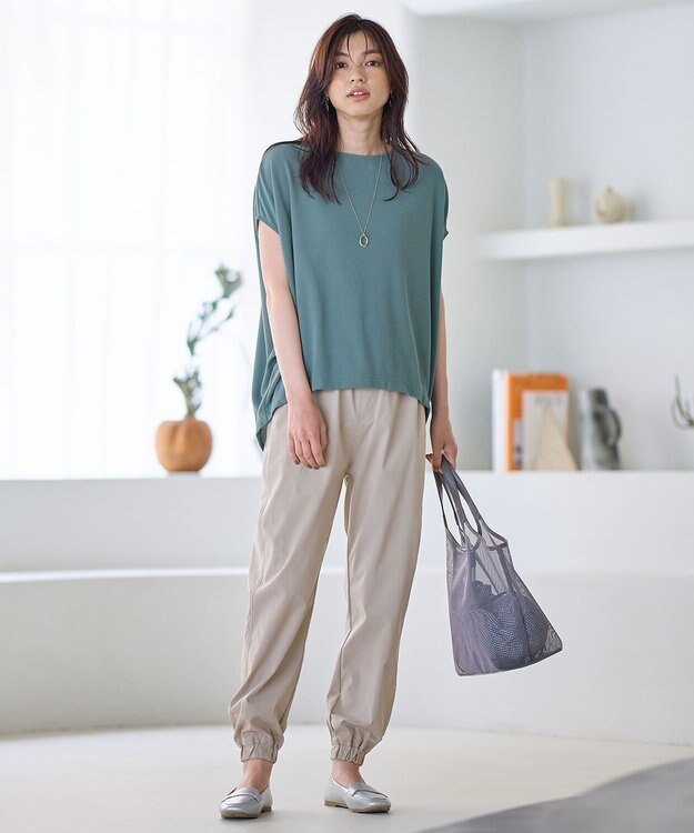 ANY ワッフルプルオーバー ターコイズ