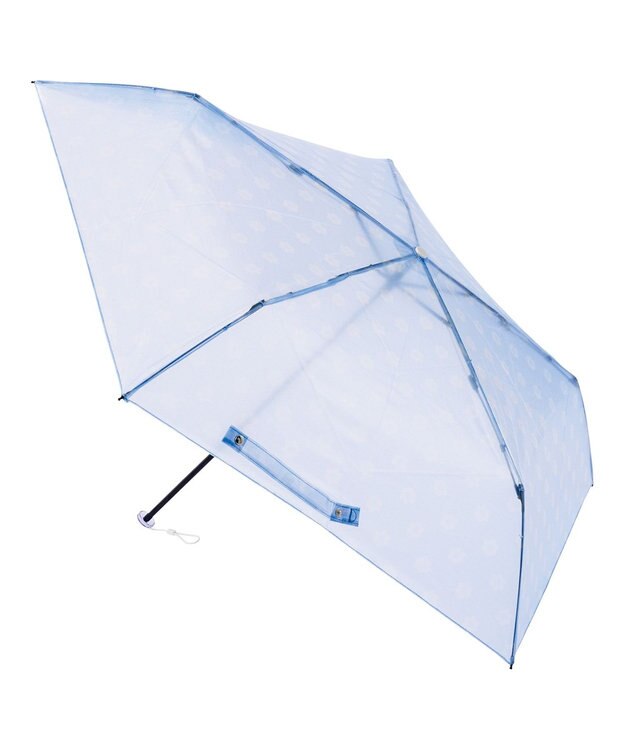 MOONBAT 【超軽量】estaa ビニール折りたたみ傘 91g TPU トリコット デイジー 簡単開閉 スカイブルー