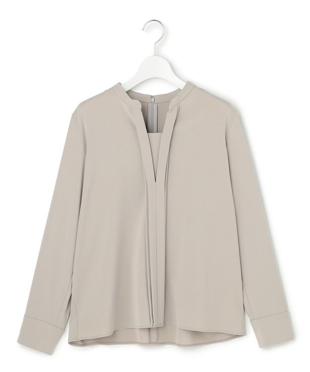 ICB L Fied キーネック ブラウス トープ