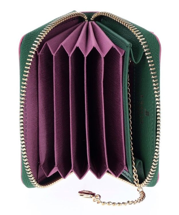 LANVIN en Bleu リム カードケース ダークグリーン