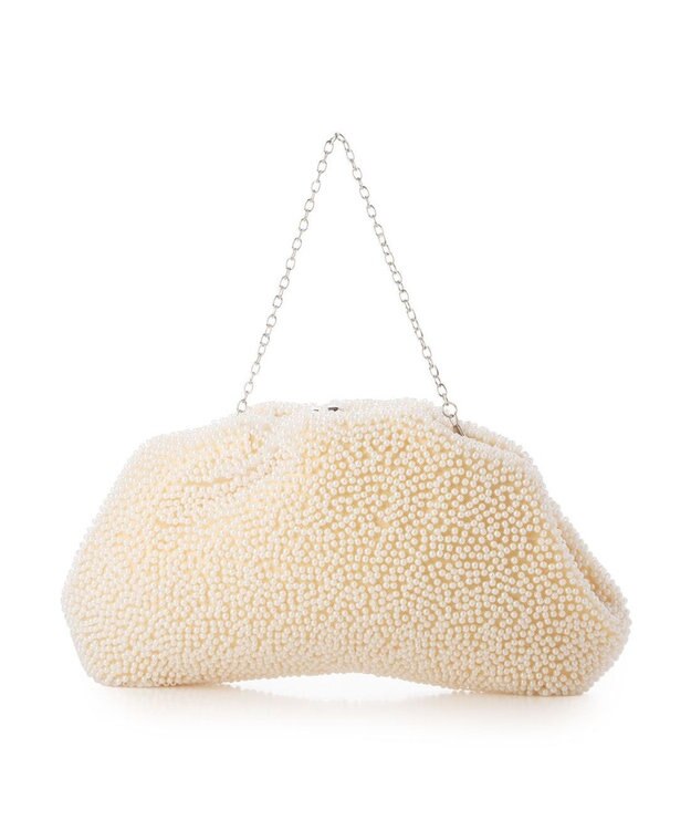 UNBILLION カシュカシュ cachecache / パール調ビーズ口金バッグ LBE