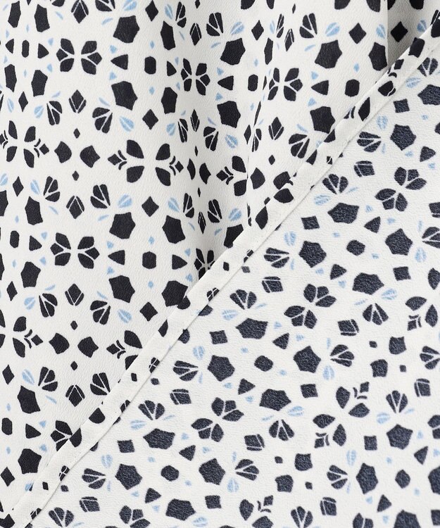 23区 S 【先行予約】カレイドスコーププリント バンドカラー ブラウス アイボリー系5