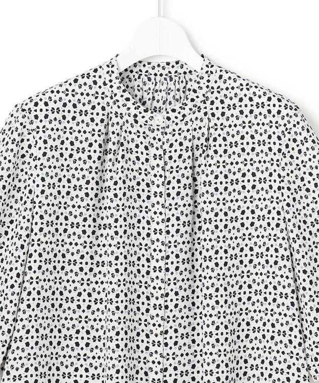 23区 S 【先行予約】カレイドスコーププリント バンドカラー ブラウス アイボリー系5