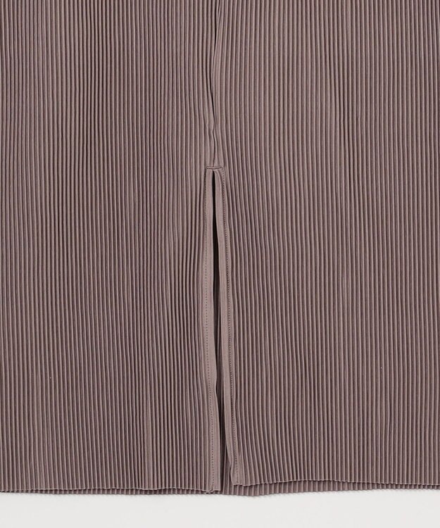 ANY 【洗濯機可】プリーツジャージタイトスカート モカ