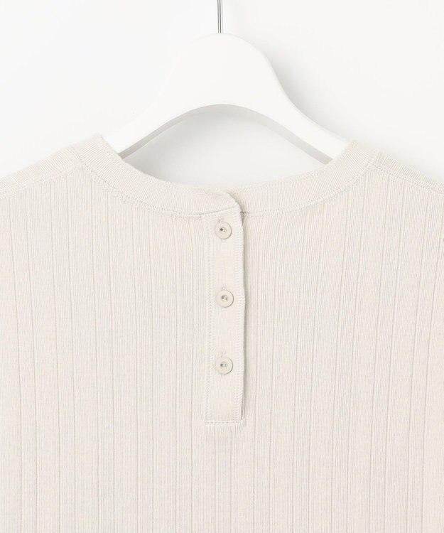 23区 S 【SLOW/一部店舗限定】ランダムリブフライス フレンチスリーブ カットソー ベージュ系