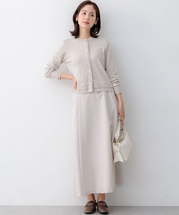 組曲 シュットクロスフレア スカート サンドベージュ系