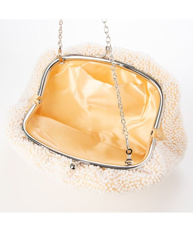 UNBILLION カシュカシュ cachecache / パール調ビーズ口金バッグ LBE