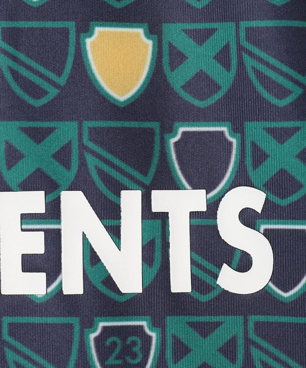 23区GOLF 【MEN】【吸水速乾/UVカット】エンブレム柄ポロシャツ ネイビー系5