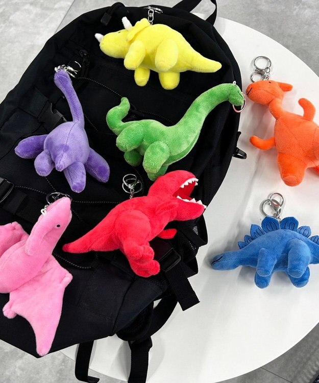 WEGO ザウルスぬいぐるみキーホルダー ブルー