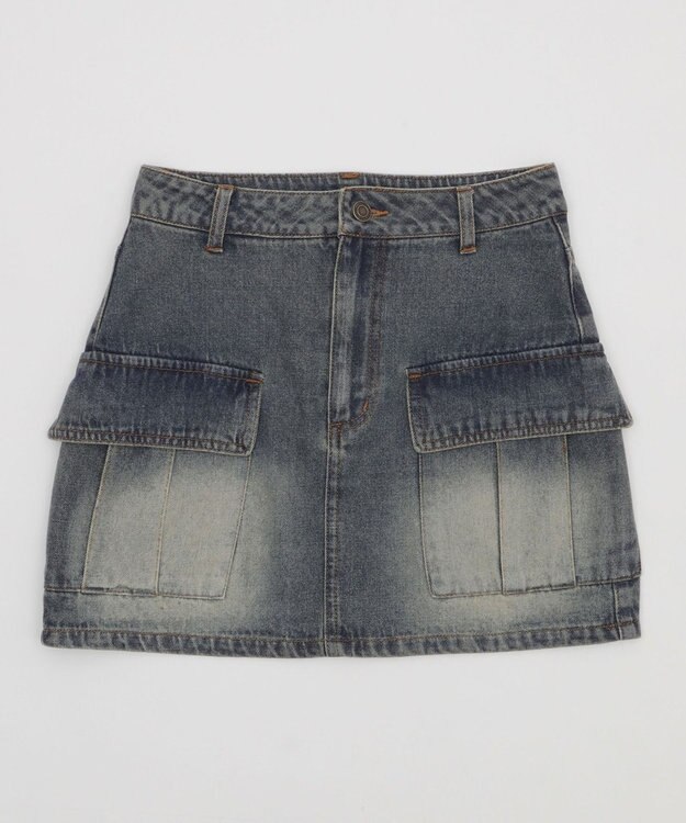 WEGO カーゴミニスカート デニム