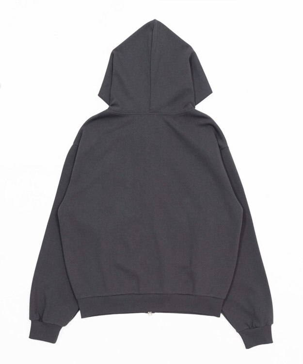 WEGO 【ユニセックス着用ITEM/SMLサイズ展開】ボンディングZIPパーカー ブラック中濃色