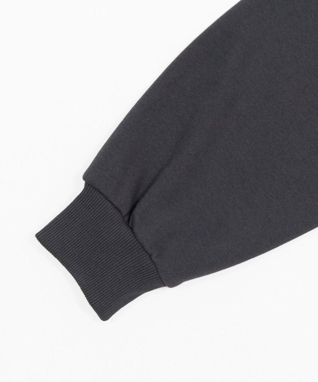 WEGO 【ユニセックス着用ITEM/SMLサイズ展開】ボンディングZIPパーカー ブラック中濃色