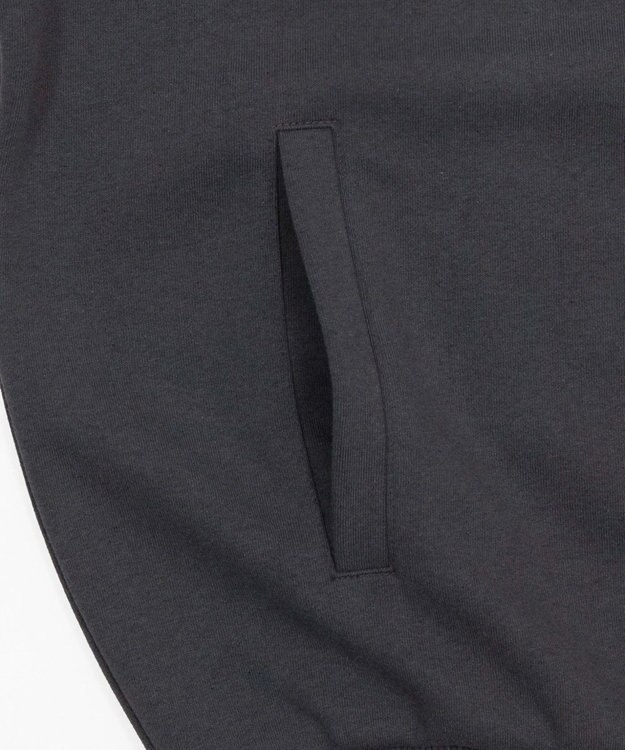 WEGO 【ユニセックス着用ITEM/SMLサイズ展開】ボンディングZIPパーカー ブラック中濃色