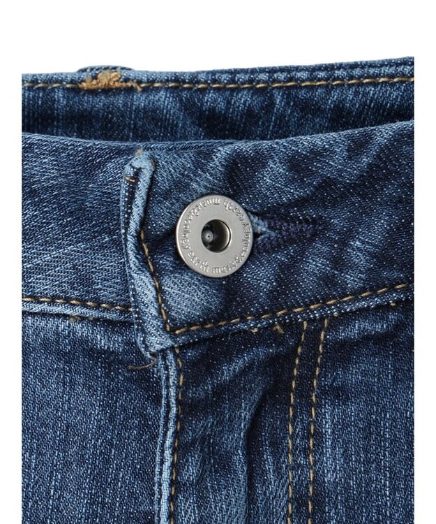 earth music&ecology セルフカットセミフレアデニムパンツ Medium Indigo