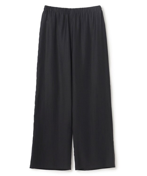 uncrave リヨセルシルクローン ギャザーパンツ ブラック