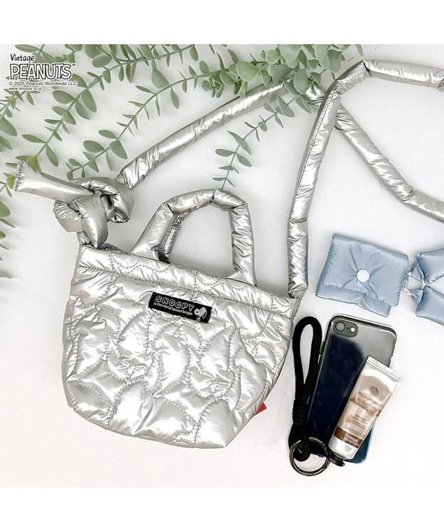 ROOTOTE 8449【スヌーピー】IP.ベビールー.キルト.ピーナッツ-0N 02：シャイニーシルバー