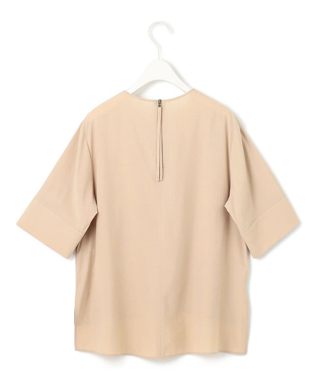 ICB L 【接触冷感・UVカット・洗える】 T/Rドライリネン Tブラウス ベージュ系