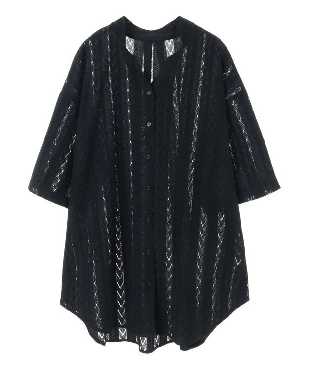 CRAFT STANDARD BOUTIQUE レースシャツ Black