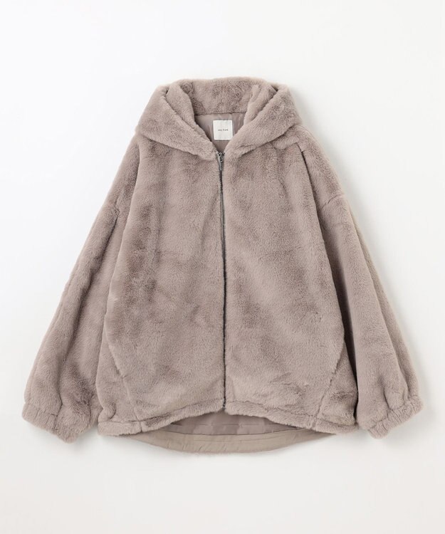 ANY 【手洗い可】ファーブルゾン グレージュ