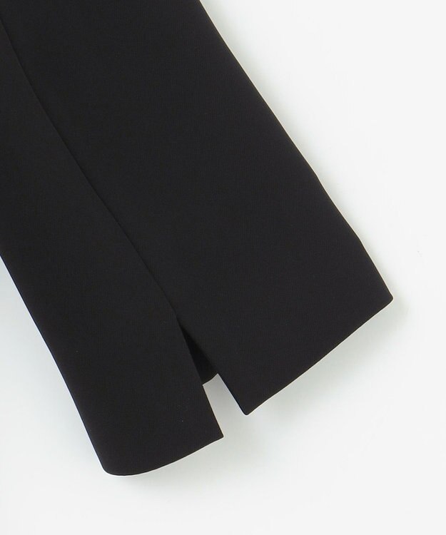 自由区 FORMAL 【洗える/縦横ストレッチ】セオプラスエス横二重ジャケット＋ワンピース ブラック系