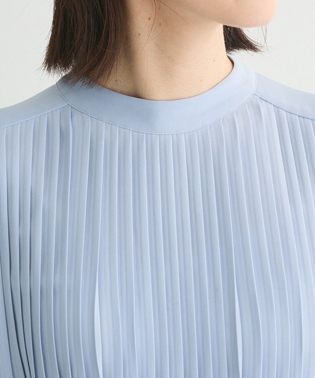 Green Parks ef-de プリーツワンピース Sax