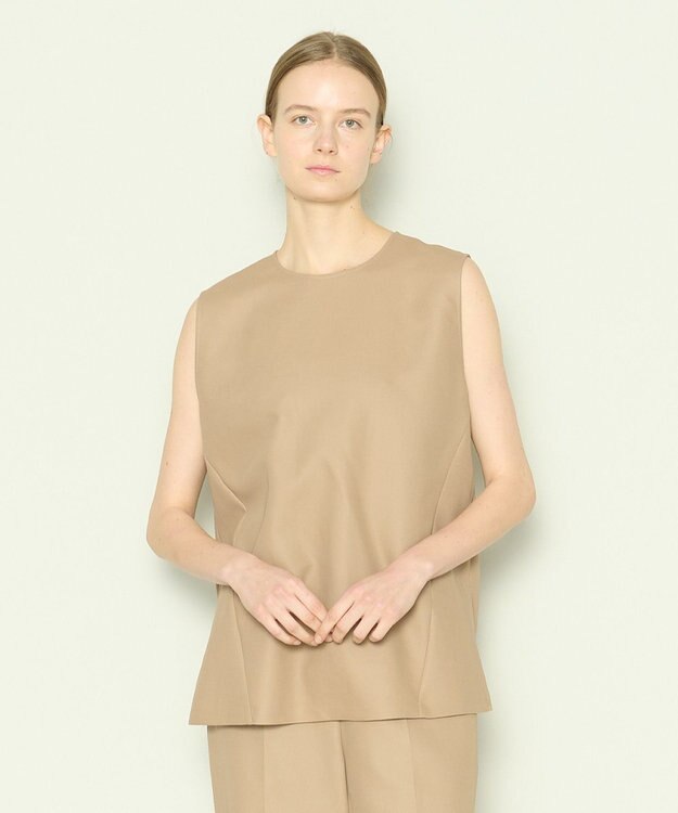 JOSEPH 【洗える】ボイルコットン　ブラウス Frozen Mocha