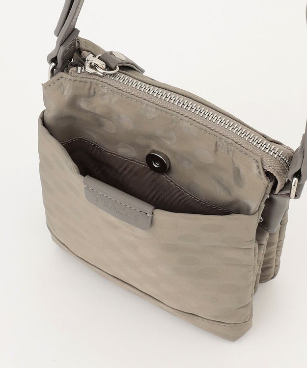 Y'SACCS ドットジャカード　ミニポシェット グレージュ