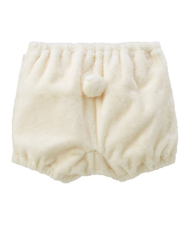 MIKI HOUSE HOT BISCUITS 【ミキハウス】【70-90cm】 マイクロファー ブルマ 白