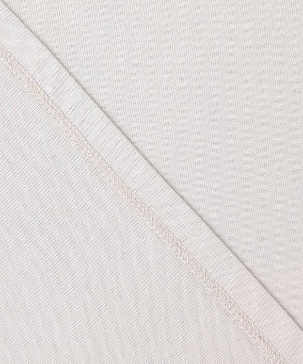 組曲 【洗える】レリーフスリーブジャージー カットソー ブルーグレー系