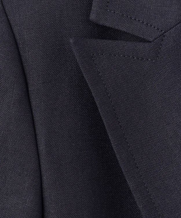 GRACE CONTINENTAL リネンタッチハーフスリーブジャケット ネイビー