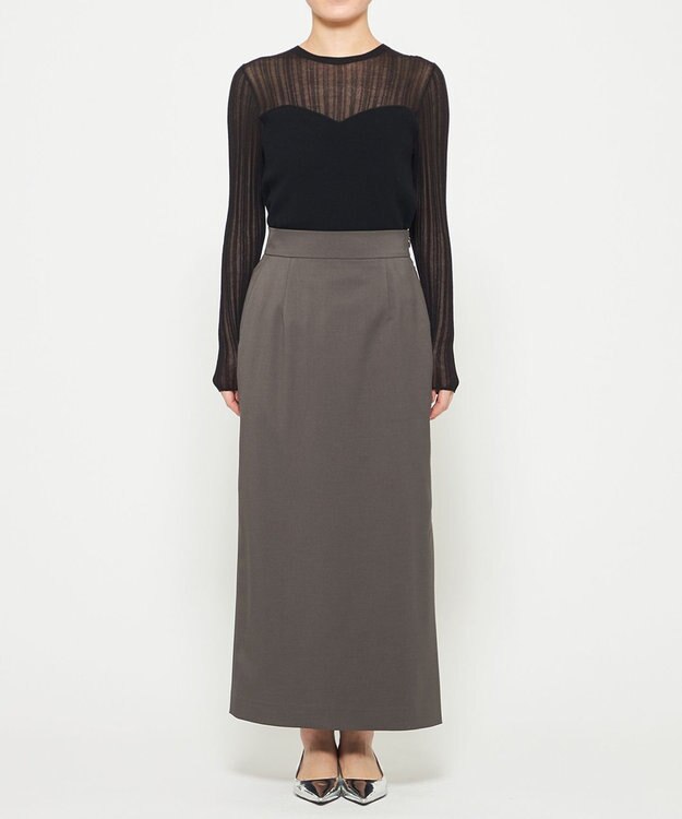 uncrave ツイミーツイル Iラインスカート スレート