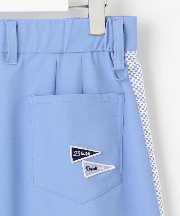 23区GOLF 【WOMEN】【ストレッチ】バックドビー×メッシュロゴスカート サックスブルー系