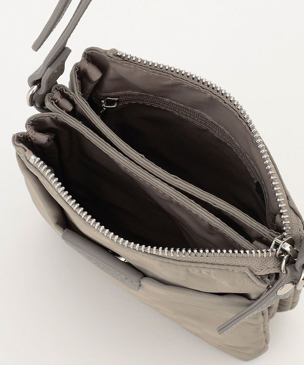 Y'SACCS ドットジャカード　ミニポシェット グレージュ