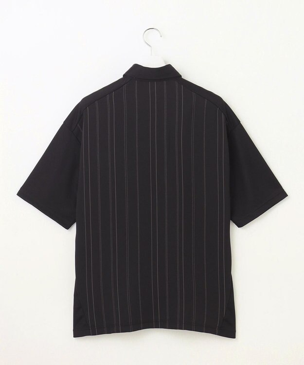 23区GOLF 【23Fondation/MEN】【UVケア】ハイブリッド ポロシャツ ブラック系