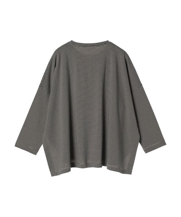 AMERICAN HOLIC ＵＶカット加工ワイドカットプルオーバー Border Mocha