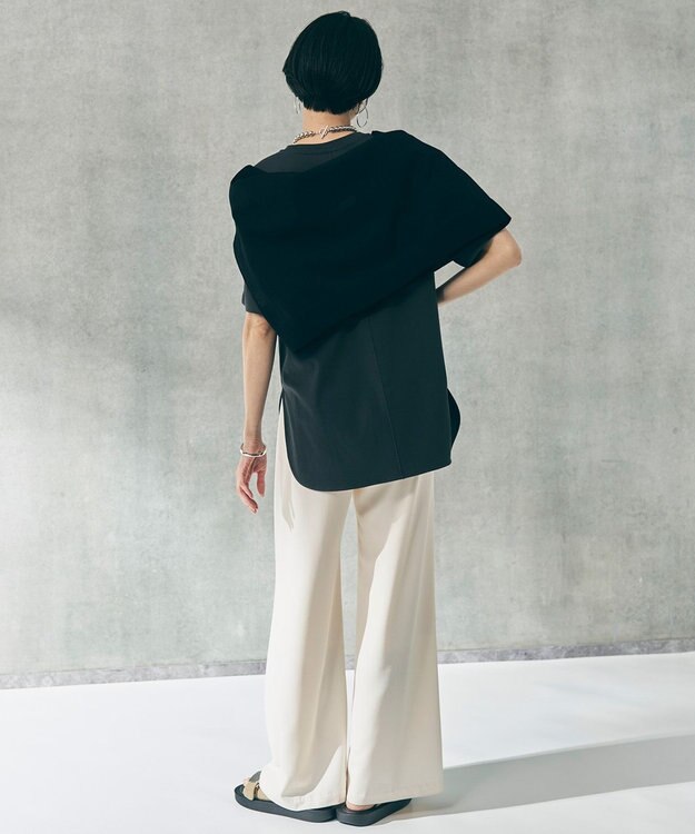 UNFILO L BEAUTY FORM-T cotton フォルムTシャツ チャコール