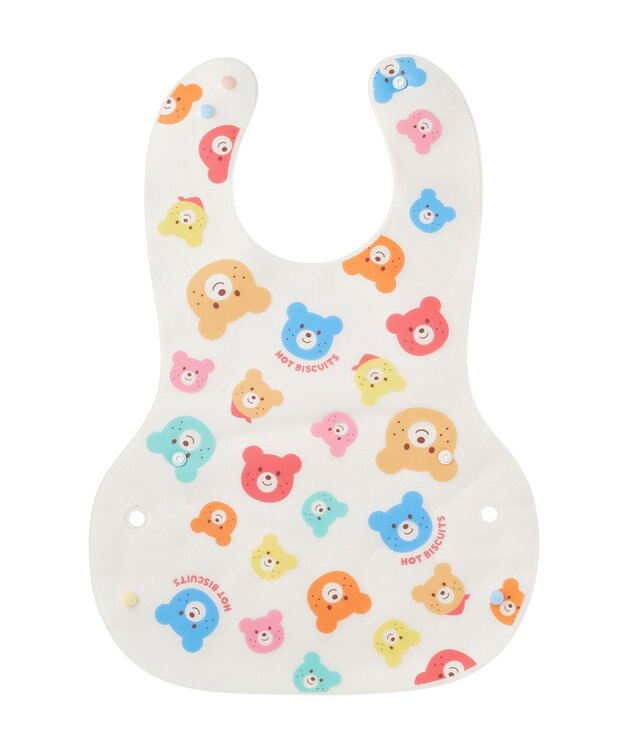 MIKI HOUSE HOT BISCUITS 長袖Tシャツ＆お食事スタイセット【BOX付き】 白